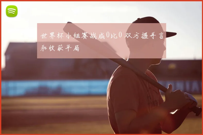 世界杯小组赛战成0比0 双方握手言和收获平局